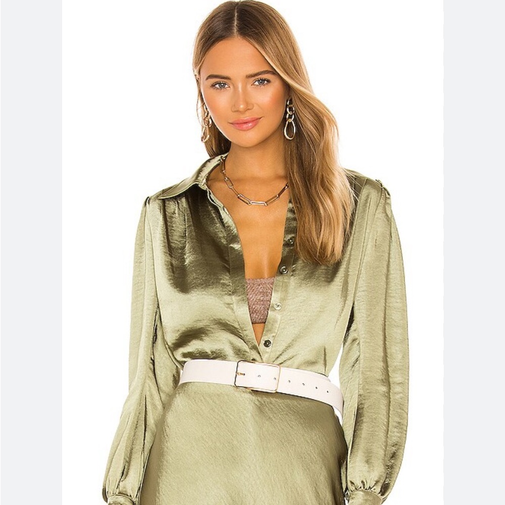 Revolve Camila Coelho Beckett Top In Sage